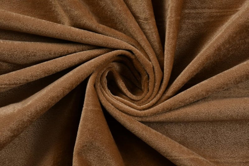 Ambrosia ستائر رومينا المخملية بني فاتح – 140 × 240 سم - Image 2